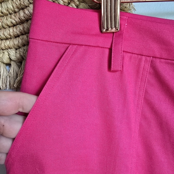 The Kit New Tracee Pants Organic Cotton High Rise Wide Leg Pop Pink Women SZ 8 - Picture 4 of 12
